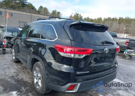 2017 Toyota Highlander Limited Platinum from USA, damaged, VIN 5TDDZRFH9HS483165